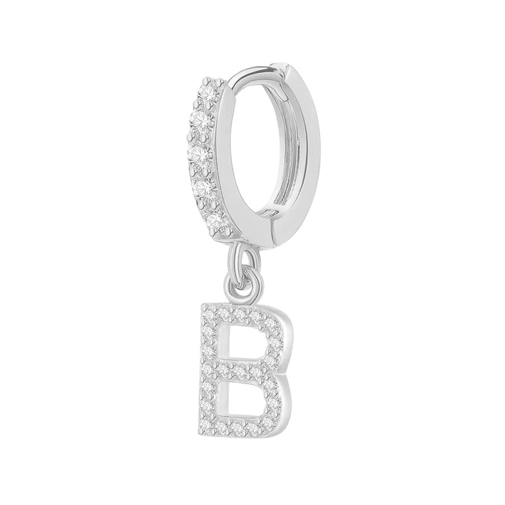 Orecchino Cerchio con Lettera Iniziale - My Mo Gioielli