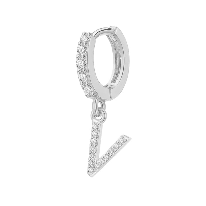 Orecchino Cerchio con Lettera Iniziale - My Mo Gioielli