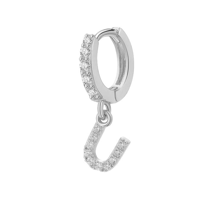 Orecchino Cerchio con Lettera Iniziale - My Mo Gioielli