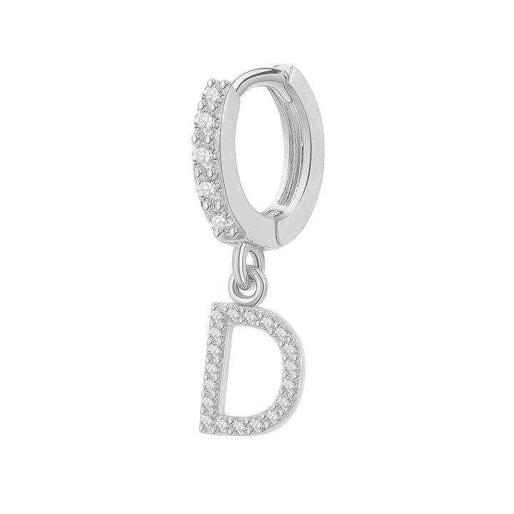 Orecchino Cerchio con Lettera Iniziale - My Mo Gioielli