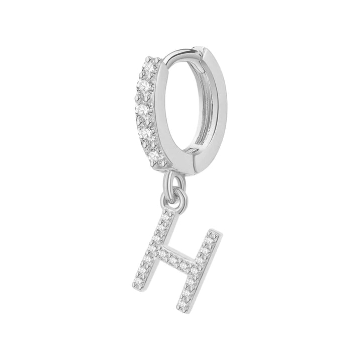 Orecchino Cerchio con Lettera Iniziale - My Mo Gioielli