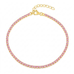 Chevillère Tennis Rose 2 mm